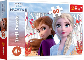 TREFL Puzzle Frozen - Kouzelný svět Anny a Elsy 60 dílků