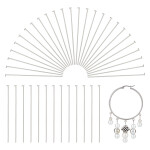 Krabička ketlovacích nýtů z nerezové oceli - platinové - 40 x 0,7 mm - 500 ks - 1 balení
