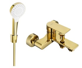 MEXEN - R05 Royo vanová baterie se sprchou set, zlato 7223R05-50