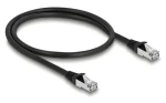 Delock / Síťový kabel / Cat.6A S/FTP / PUR venkovní / RJ45 - RJ45 / 0,5 m / černý (80133)