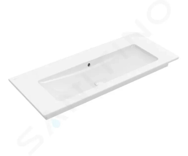 VILLEROY & BOCH - Venticello Umyvadlo nábytkové 1200x500 mm, s přepadem, bez otvoru pro baterii, CeramicPlus, alpská bílá 4104CJR1