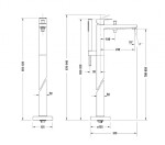 DURAVIT - Manhattan Vanová baterie do podlahy, chrom MH5250000010