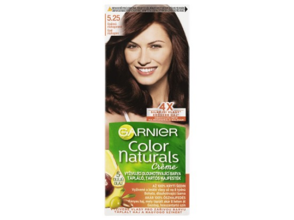 Garnier Color Naturals permanentní barva na vlasy 5.25 opálová mahagónová, 60+40+12ml