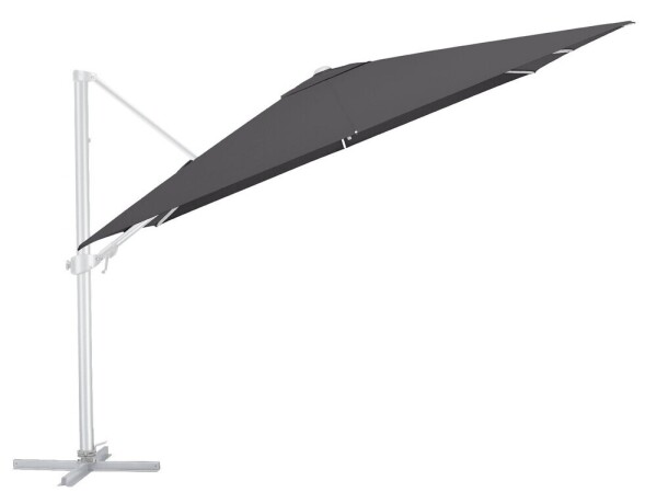 Slunečník KETTLER EASY TURN 300x300 cm - stříbrná / antracit - voděodolný