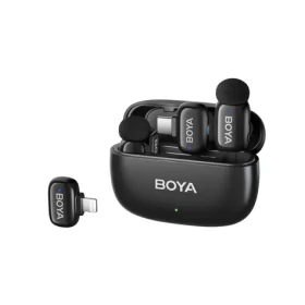 BOYA mini 2-01 černá / Klopový mikrofon / Bezdrátový / 2.4 GHz / USB-C