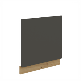 Dvířka na vestavnou myčku nádobí Aria ZM 570x596 Barva korpusu: Dub artisan, Barva dvířek: GR - Graphite AFM