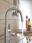 GROHE - Get Dřezová baterie s výsuvnou sprškou, chrom 31484001