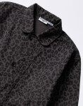 Service Works Patterned Easy Chef Shirt Black Leopard L