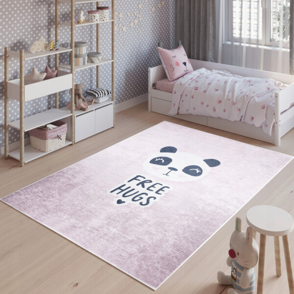 DumDekorace Dětský koberec s roztomilou pandou Šířka: 80 cm | Délka: 150 cm