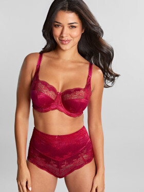 Panache Clara High Waist Brief orchid/red 7254