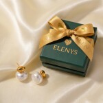 ELENYS Pure Grace – pozlacené náušnice 18K žluté zlato