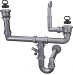 DEANTE - Odpadní sada ocelového dřezu, 2-miska ZXY_9951