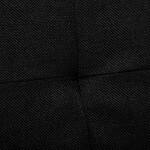 Taburet s úložným prostorem, černá, látka, TAB-462 BK2