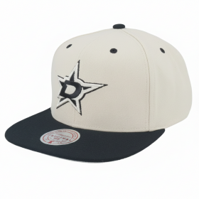 Mitchell & Ness Pánská kšiltovka Dallas Stars NHL Evergreen Cream Black Snapback