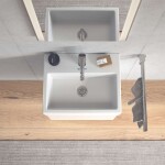 DURAVIT - Vero Air Umývátko 45x35 cm, s přepadem, otvor pro baterii, bílá 0724450000