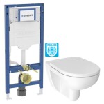 GEBERIT Duofix bez tlačítka + WC JIKA LYRA PLUS RIMLESS + SEDÁTKO DURAPLAST 111.300.00.6 LY1