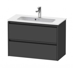 DURAVIT - Ketho.2 Umyvadlová skříňka 55x81x39 cm, 2 zásuvky, grafit mat K25256049490000