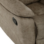 TV a relaxační křeslo s manuálním ovládáním, potah lanýžová látka v dekoru vintage