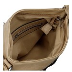 Trendy dámská koženková crossbody kabelka Bree, béžová