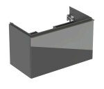 GEBERIT - Acanto Umyvadlová skříňka, 89x54x48 cm, 2 zásuvky, sklo/lávová 503.005.JK.2