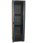 XtendLan 47U/600x800 černá / Stojanový rozvaděč / 19" / skleněné dveře / perforovaná záda (TELCO-47U-68-BLACK-S)