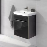 VILLEROY & BOCH - Avento Umyvadlová skříňka, 430x514x352 mm, 1 dvířka, Crystal Black A88701B3