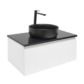 Koupelnová skříňka s krycí deskou SAT B-WAY 79x30x45 cm bílá lesk BWAY80WZUB BWAY80WZUB