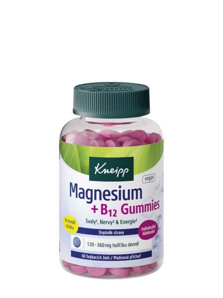 Kneipp doplněk stravy Magnesium + B12 gumové želé 60 ks