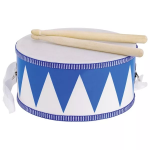 Goki Goki Bubínek modrý s dřevěnými paličkami, 20 cm
