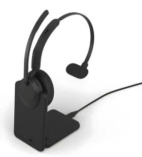 Jabra Evolve3 45 Mono UC Link 390a + nabíjecí stojánek černá / Bezdrátová sluchátka / Bluetooth / USB-A / 36 h baterie (34599-889-989)