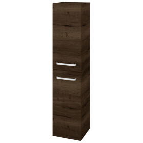 Dřevojas - Vysoká skříň s košem na prádlo DOS SVD2K 35 - D21 Tobacco / Úchytka T01 / D21 Tobacco / Levé 280093A