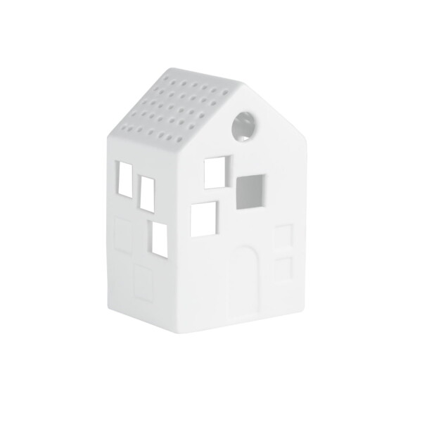 Räder Porcelánový svícen domeček Beacon, bílá barva, porcelán