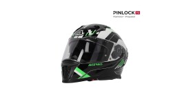 Přilba X-Way Graphic černá/zelená vel. XL