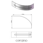 CERANO - Krycí čelní panel vany Leona - asymetrický - levý - bílá - 150x100x50 CER-350374