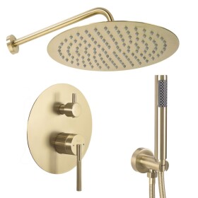 REA - Podomítková sprchová sada Argon Gold Brush + BOX REA-P7810