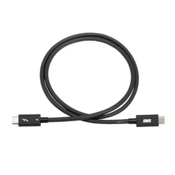 OWC kabel Thunderbolt 4 (0.7m) černá / 2x USB 3.0 Typ-C (samec) s podporou TB4 (OWCCBLTB4C0.7M)