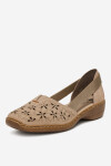 Polobotky Rieker 41356-60 Přírodní kůže (useň) - Lícová