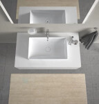 DURAVIT - DuraSquare Umyvadlová mísa 600x335 mm, DuraCeram, s WonderGliss, alpská bílá 23556000001