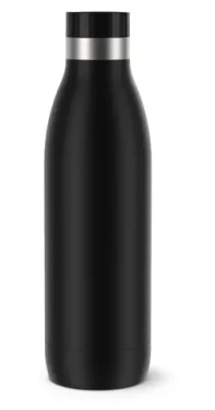 Emsa Bludrop Color 0,7 l černá / Termoláhev / Nerezová ocel (110535)