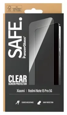 PanzerGlass SAFE UWF černá / Tvrzené sklo / pro Xiaomi Redmi Note 15 Pro 5G / Plně nalepovací