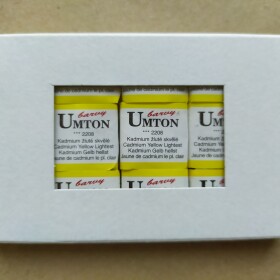 Umton Umton, mistrovské akvarelové barvy, 1/2 pánvička, 2,6 ml, 1 ks Barva Umton: 2208 Kadmium žluté skvělé