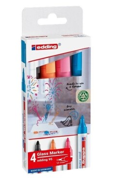 Popisovač na sklo EDDING 95 4ks
