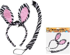 Set karneval W026114 - čelenka zebra