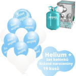 Helium set - světlemodré balónky KRÁSNÉ NAROZENINY - Balonky.cz Helium set - světlemodré balónky KRÁSNÉ NAROZENINY - Balonky.cz
