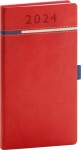 Týdenní diář kapesní Presco Group 2024 - Tomy červeno-modrý, 9 × 15,5 cm