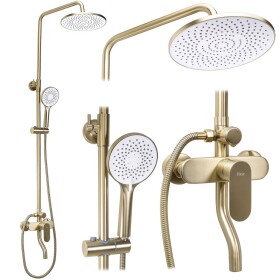 REA - Sprchový set DROP Brush Gold REA-P7063