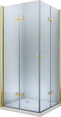 MEXEN/S - LIMA sprchový kout 80x70, transparent, zlato 856-080-070-50-00-02