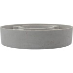 House Doctor Svícen The Ring Grey Polystone 26 cm, šedá barva, beton