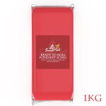 SweetArt potahovací a modelovací hmota vanilková Coral Red (1kg)