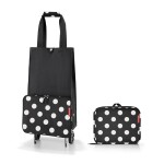 Nákupní taška na kolečkách Reisenthel Foldabletrolley Dots white
